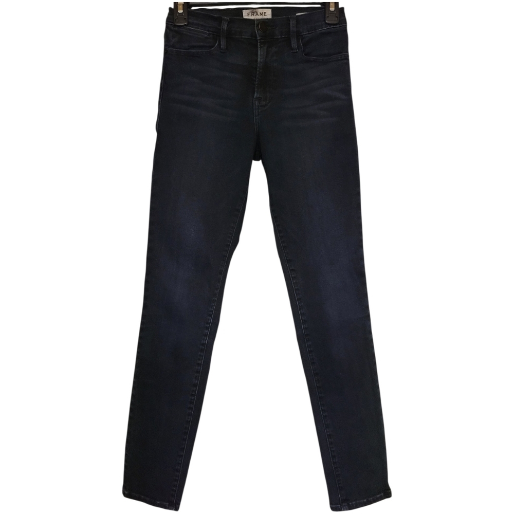 Frame Le High Skinny Jeans Blue Dark Wash Size 26 womens 25W / 28 Inseam